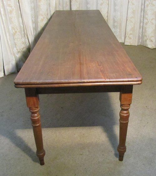 fig 1. 10ft Long Victorian Fruitwood Farmhouse Table