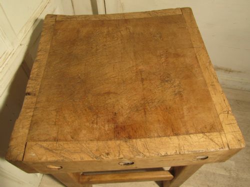 fig 1. Vintage Butchers Block