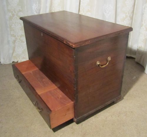 fig 1. Very Attractive Victorian Elm Mule Chest Coffer