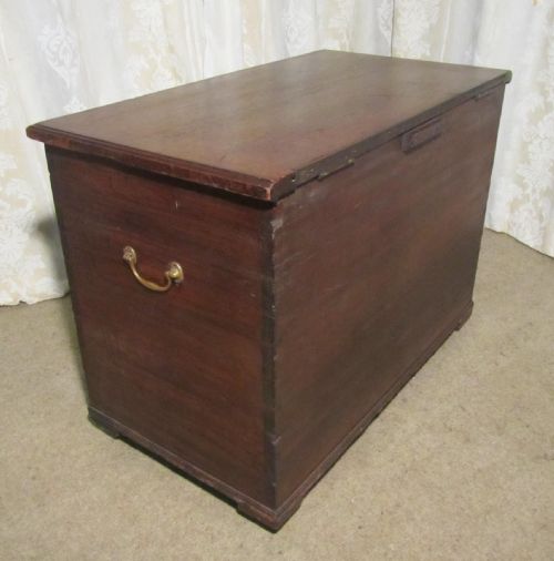 fig 2. Very Attractive Victorian Elm Mule Chest Coffer