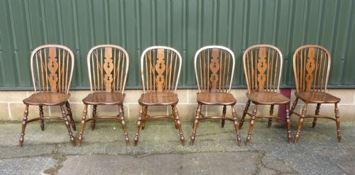 A Set of 6 High Wycombe Windsor Country Dining Chairs