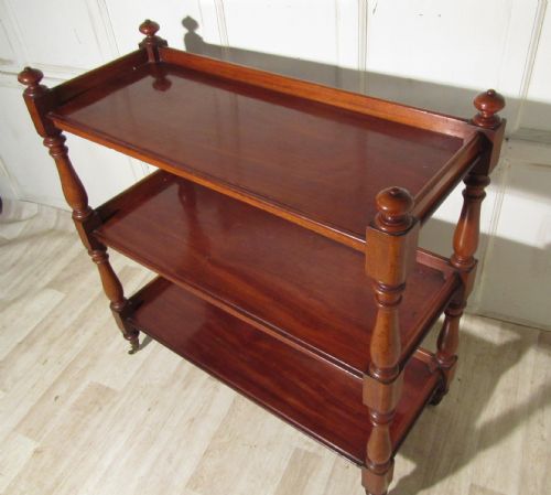fig 1. Fine Quality Victorian Mahogany Three Tier Buffet