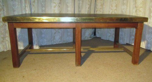 fig 1. A 19th Century Arts and Crafts Oak Library Table, Boardroom Table
