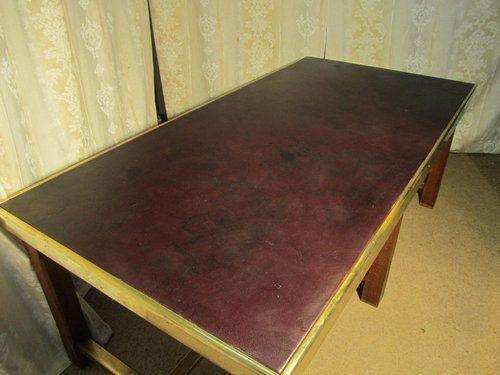 fig 2. A 19th Century Arts and Crafts Oak Library Table, Boardroom Table