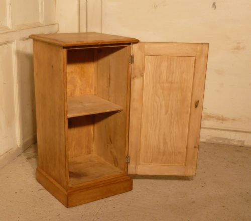 fig 1. Victorian Pine Bedside Cupboard or Bedside Table