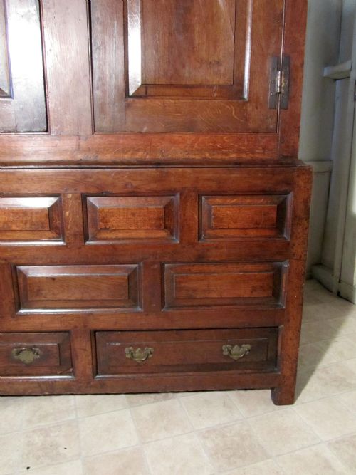 fig 2. A 17th Century Oak Housekeepers or Cloakroom Cupboard