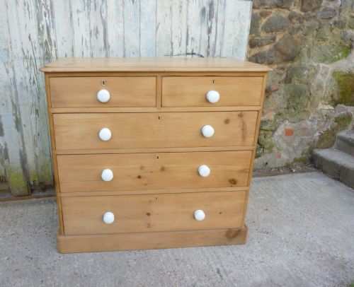 A Large Victorian Pine Chest of Drawers