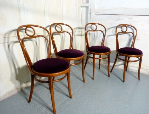 Set of 4 Bistro Bentwood Chairs