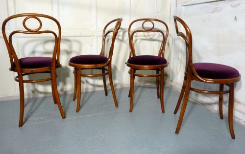 fig 1. Set of 4 Bistro Bentwood Chairs