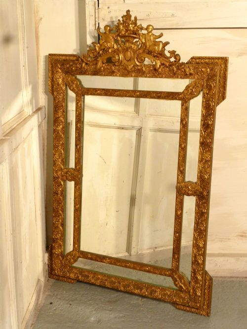 A Large Very Decorative Gilt Wall Mirror