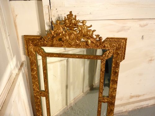 fig 1. A Large Very Decorative Gilt Wall Mirror