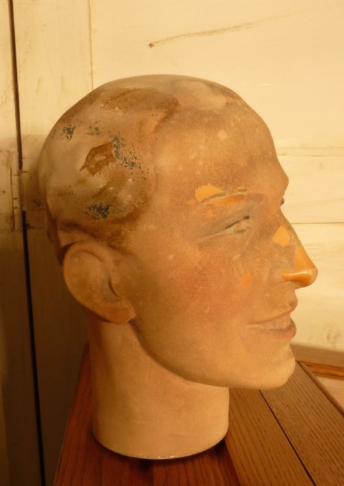 fig 1. Art Deco Male Millinery Mannequin