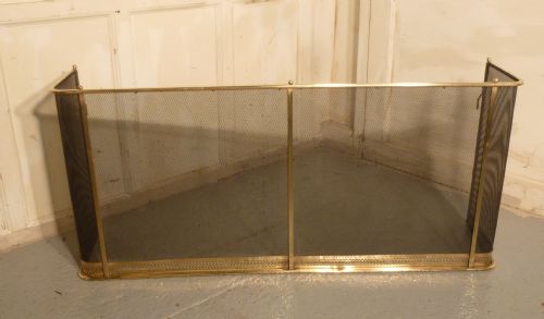 fig 1. Brass and Iron Club Fender or Nursery Guard