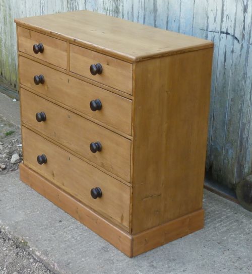 A Large Victorian Pine Chest of Drawers