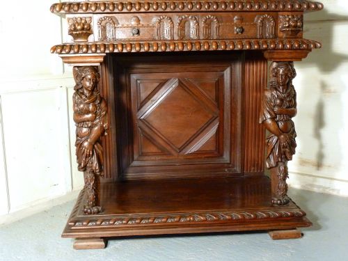 fig 2. 18th Century Carved Walnut Livery or Hall Cupboard