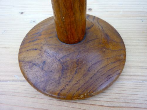 fig 2. A Pair of 19th Century Golden Oak Wig Stands, shop display Hat Stands