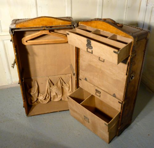 fig 1. Fitted Steamer Trunk or Cabin Wardrobe, Portmanteau