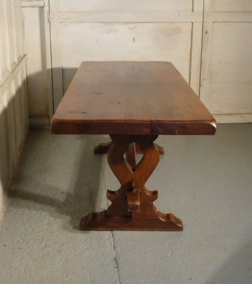 fig 3. A Large French Oak Refectory Table, Table Monastère