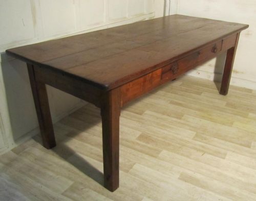 Large 19th Century French Farmhouse Oak Table