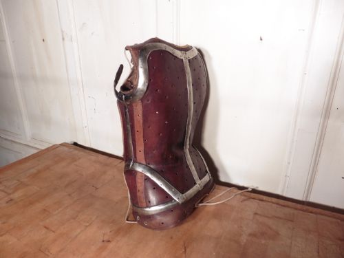 fig 1. Rare French Childs Leather Surgical Corset 