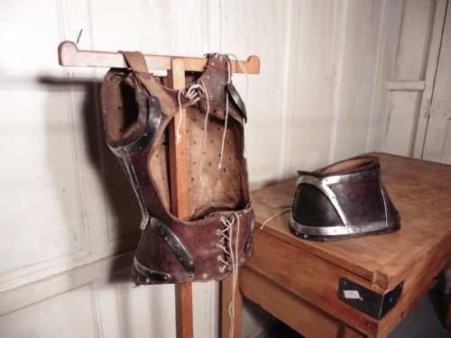 fig 2. Rare French Childs Leather Surgical Corset 