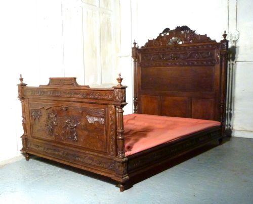 fig 1. French Carved Marriage Double Bed