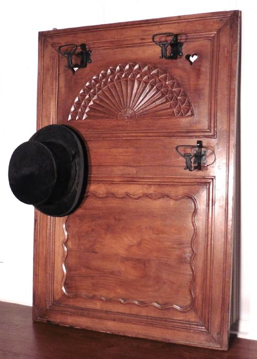 French Carved Hat and Coat Hooks, Coat Stand