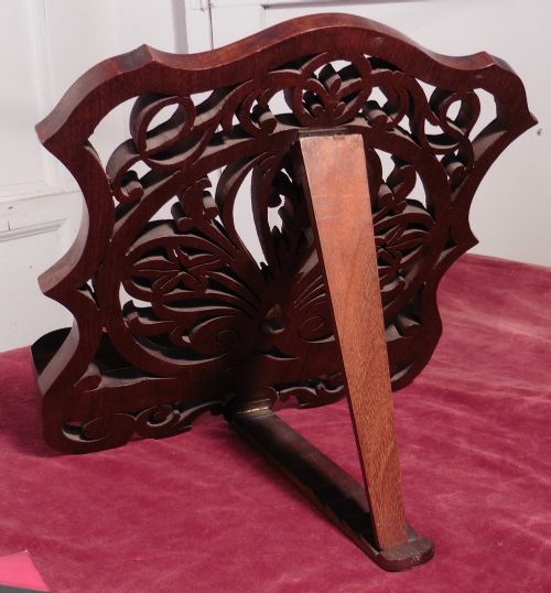 fig 2. Mahogany Book Rest or Reading Stand