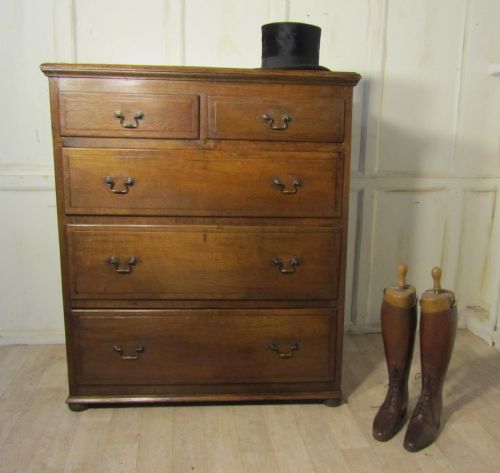 A Large Georgian Oak Chest of Drawers