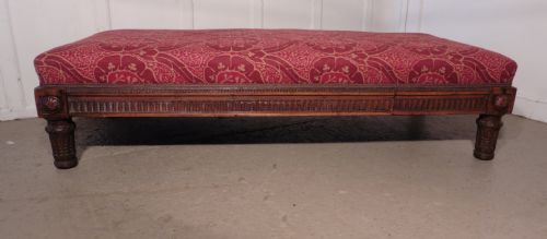 fig 2. Charming 19th Century Upholstered Window Seat or Day Bed