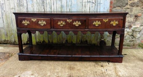 Period Oak Cottage Dresser Base