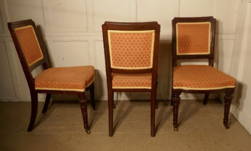 fig 2. Set of 4 Early Victorian Mahogany Dining Chairs