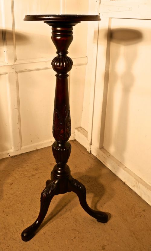 fig 4. Pair of Mahogany Torchere or Lamp Stands