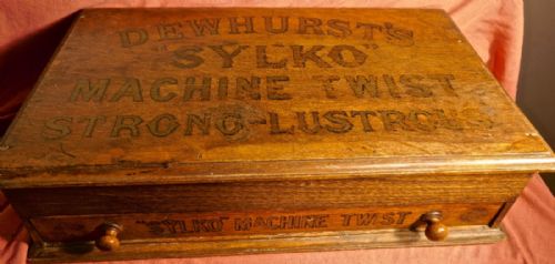 Dewhurst’s Sylko Machine Cotton Reel Box Haberdashery Shop Display