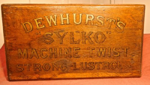 fig 3. Dewhurst’s Sylko Machine Cotton Reel Box Haberdashery Shop Display
