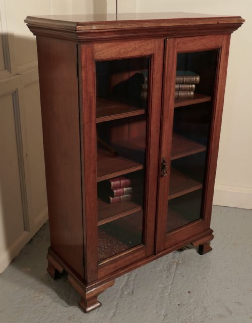fig 1. Fine Quality 19th Century Mahogany Glazed Bookcase.