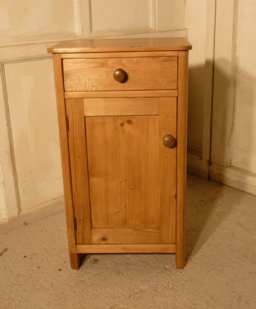 Rustic Pine Bedside Cupboard