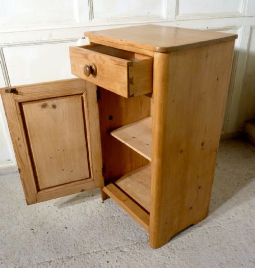 fig 1. Rustic Pine Bedside Cupboard