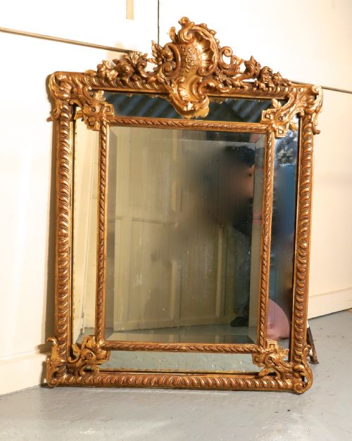 A Stunning Napoleon III French Cushion Mirror