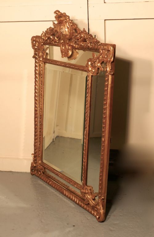 fig 1. A Stunning Napoleon III French Cushion Mirror