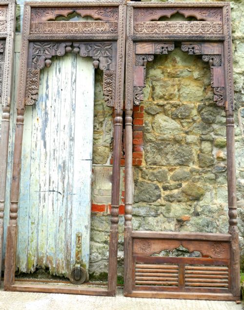 Arched Panel from a 19th Century Indonesian Carved Teak Gazebo