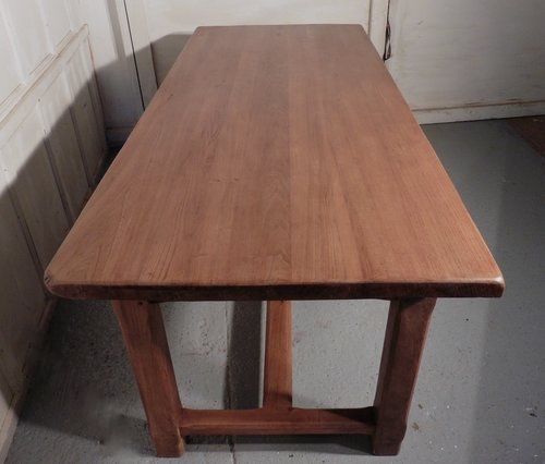 fig 1. French Elm Farmhouse Table from Brittany