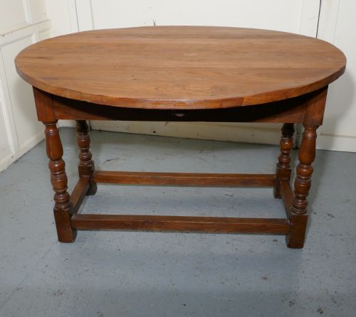 French Country Elm Drop Leaf Table, Kitchen Dining Table
