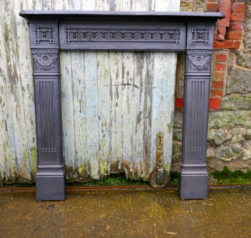 Large 19th Century Cast Iron Fire Place