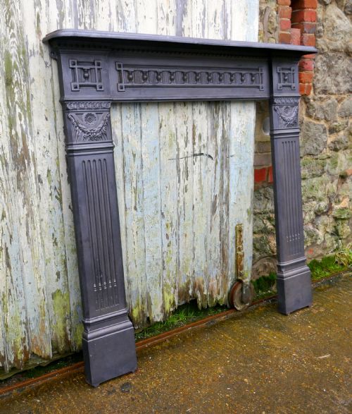 fig 2. Large 19th Century Cast Iron Fire Place