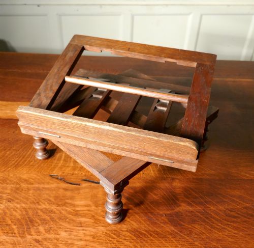 fig 2. French Swivelling Oak Book Rest or Music Stand, Lutrin