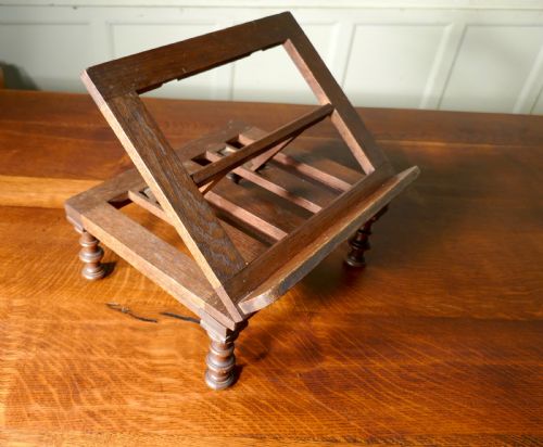 fig 3. French Swivelling Oak Book Rest or Music Stand, Lutrin