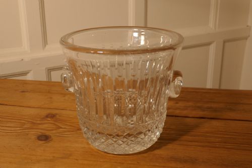 St Louis Crystal Tommy Ice Bucket, Hand Cut French Crystal Wine Cooler