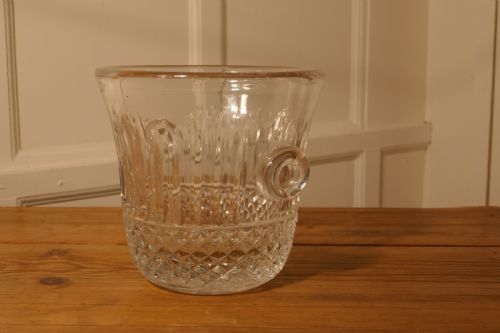 fig 3. St Louis Crystal Tommy Ice Bucket, Hand Cut French Crystal Wine Cooler