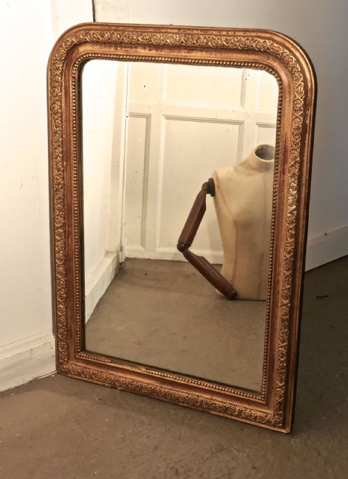 fig 2. French 19th Century Louis Philippe Gilt Wall Mirror